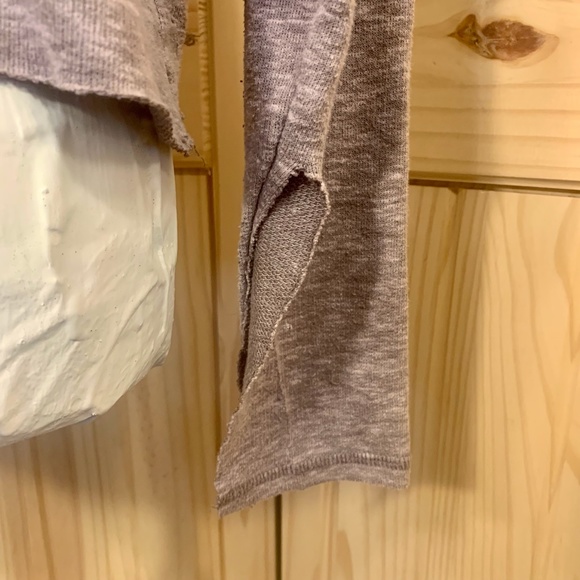 Maurices Lavender Purple Scoop Neck Cropped Sweatshirt with Stud Embellishments - Picture 8 of 8